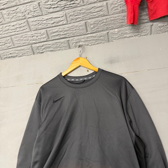 Nike Other - Nike‎ Therma-FIT Mens XL Crewneck Sweatshirt Black Fleece Lined Training Top